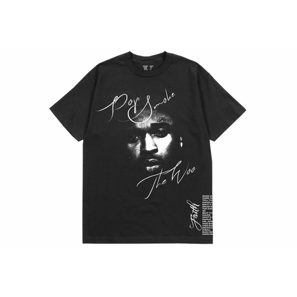 Pop Smoke x Vlone Faith T-shirt Black NWT SIZE XXL